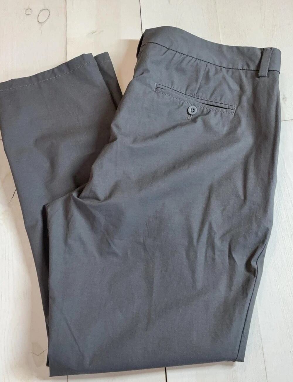 Vineyard Vines On-The-Go Pants Mens 38x30 Gray OTG Stretch Chino Travel Casual